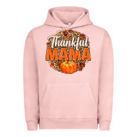 Pigment Salmon Thankful Mama Urban Hoodie - MaliasSmallBusiness