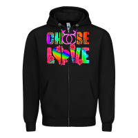 Black choose love (lesbian) Zipper Hoodie - HRA Design Shop