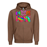 Chestnut choose love (lesbian) Zipper Hoodie - HRA Design Shop