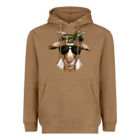 Toasted Coconut camouflage bandana goat Heavyweight Hoodie - Jasminsmagicworld