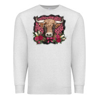Oatmeal Heather v.d. cow and roses Premium Sweatshirt - AdoDesignShop