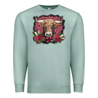 V.d. Cow And Roses Premium Sweatshirt | Teevron