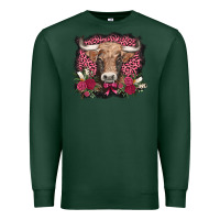 Sports Green v.d. cow and roses Premium Sweatshirt - AdoDesignShop
