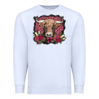 White v.d. cow and roses Premium Sweatshirt - AdoDesignShop