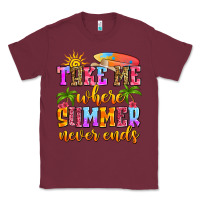 Burgundy take me where summer never ends Classic Tee - Zillion Design Studio