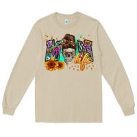 Mushroom mom life with skull Long Sleeve Tee - Zillion Design Studio