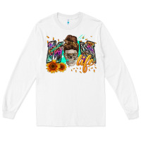 White mom life with skull Long Sleeve Tee - Zillion Design Studio