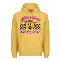 Antique Gold tacos are my valentine Premium Hoodie - MaliasSmallBusiness