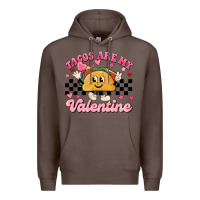 Coffee tacos are my valentine Premium Hoodie - MaliasSmallBusiness