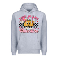 Heather Grey tacos are my valentine Premium Hoodie - MaliasSmallBusiness