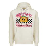 Oatmeal Heather tacos are my valentine Premium Hoodie - MaliasSmallBusiness