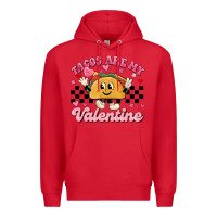 Red tacos are my valentine Premium Hoodie - MaliasSmallBusiness