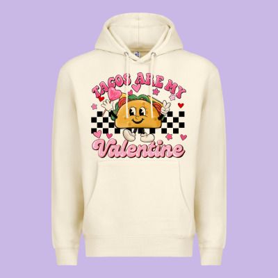 Tacos Are My Valentine Premium Hoodie Designed By Maliassmallbusiness