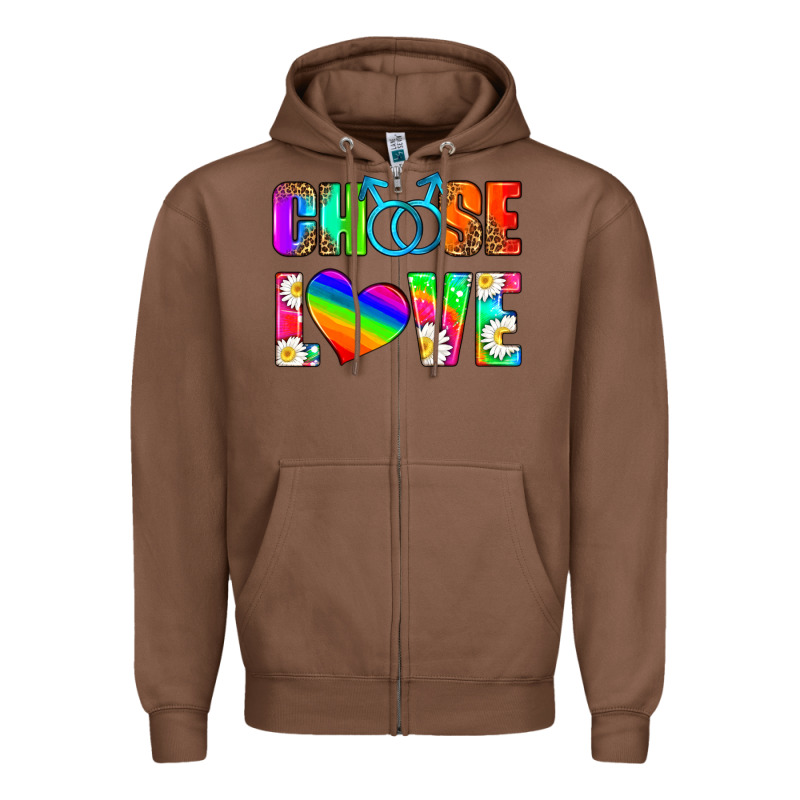 Choose Love (gay) Zipper Hoodie by HRA Design Shop | Teevron