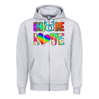 Heather Grey choose love (gay) Zipper Hoodie - HRA Design Shop