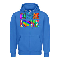 True Royal choose love (gay) Zipper Hoodie - HRA Design Shop