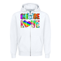 White choose love (gay) Zipper Hoodie - HRA Design Shop