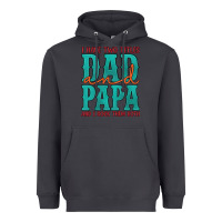Smoke i have two titles dad and papa and i rock them both Heavyweight Hoodie - Artiststas