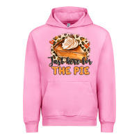 Fuchsia Pink Just Here For The Pie Urban Hoodie - MaliasSmallBusiness