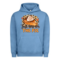 Pigment Pebble Blue Just Here For The Pie Urban Hoodie - MaliasSmallBusiness