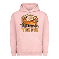 Pigment Salmon Just Here For The Pie Urban Hoodie - MaliasSmallBusiness