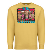 Antique Gold be my valentine with cow Premium Sweatshirt - AdoDesignShop