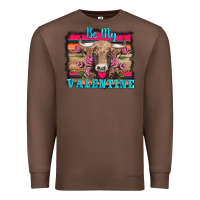 Chestnut be my valentine with cow Premium Sweatshirt - AdoDesignShop