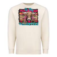 Sandshell be my valentine with cow Premium Sweatshirt - AdoDesignShop