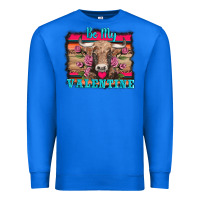 True Royal be my valentine with cow Premium Sweatshirt - AdoDesignShop