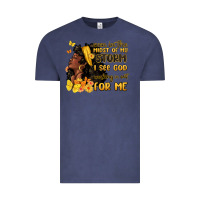 Vintage Denim even in the midst of my storm i see god Vintage Tee - MaliasSmallBusiness