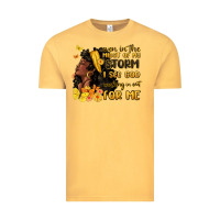 Vintage Mustard even in the midst of my storm i see god Vintage Tee - MaliasSmallBusiness