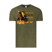 Vintage Olive even in the midst of my storm i see god Vintage Tee - MaliasSmallBusiness