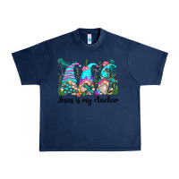 Navy jesus is my anchor gnomes Urban Heavy Tee - Zillion Design Studio