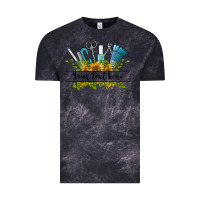 Cloud Black customize nail tools with sunflower preview Vintage Tee - BarkalooDesign
