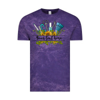 Cloud Purple customize nail tools with sunflower preview Vintage Tee - BarkalooDesign