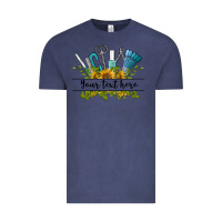 Vintage Denim customize nail tools with sunflower preview Vintage Tee - BarkalooDesign