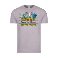 Vintage Zinc customize nail tools with sunflower preview Vintage Tee - BarkalooDesign