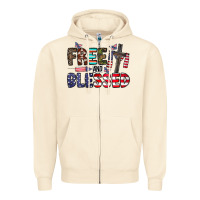 Free And Blessed Zipper Hoodie | Teevron