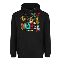 Black blessed nurse Heavyweight Hoodie - BundleAndBundleShop