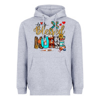 Heather Grey blessed nurse Heavyweight Hoodie - BundleAndBundleShop