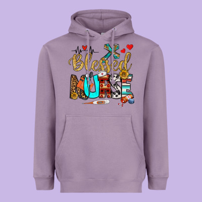 Blessed Nurse Heavyweight Hoodie Designed By Bundleandbundleshop