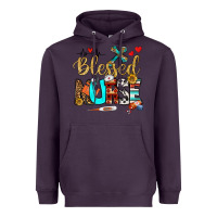 Plum blessed nurse Heavyweight Hoodie - BundleAndBundleShop