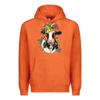 Carrot mardi gras cow Premium Hoodie - MaliasSmallBusiness