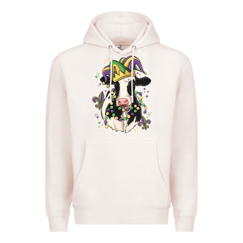 Mardi Gras Cow Premium Hoodie by MaliasSmallBusiness | Teevron