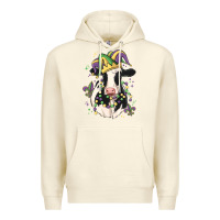 Sandshell mardi gras cow Premium Hoodie - MaliasSmallBusiness