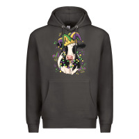 Smoke mardi gras cow Premium Hoodie - MaliasSmallBusiness