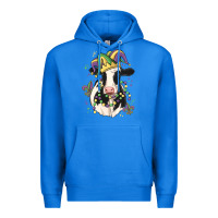 True Royal mardi gras cow Premium Hoodie - MaliasSmallBusiness