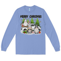 Colony Blue merry christmas gnomies Long Sleeve Tee - texasbilliewilder