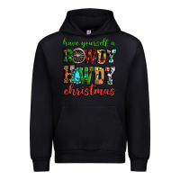 Black Have yourself a rowdy howdy Christmas Urban Hoodie - NancyCooperArtShop