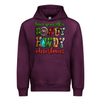 Mauve Wine Have yourself a rowdy howdy Christmas Urban Hoodie - NancyCooperArtShop
